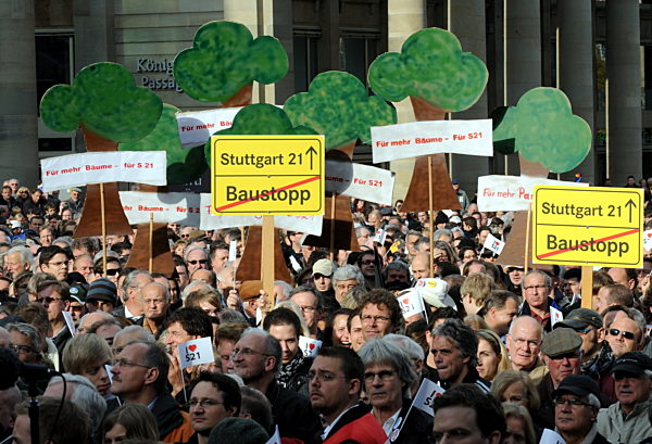 Stuttgart 21 - Demonstration pro S21