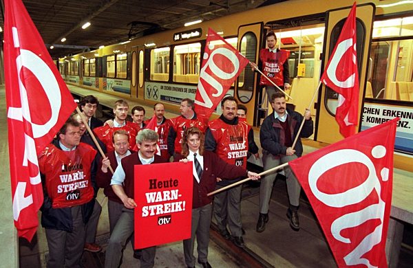 Warnstreiks der ÖTV bundesweit fortgesetzt