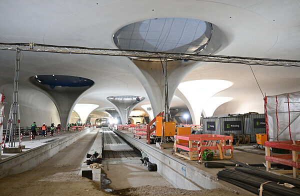Fortschritt auf der Baustelle Stuttgart 21