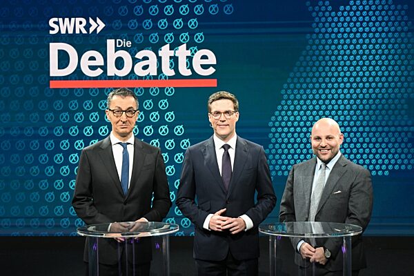 Vor der Landtagswahl: SWR-Triell mit CDU, Grünen und AfD