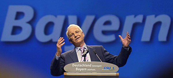 Der CSU-Parteivorsitzende, Bayerns Ministerpräsident Edmund Stoiber...