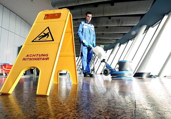 Gebäudereiniger beim Bundesleistungswettbewerb