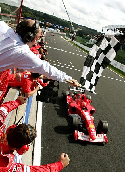 Formel 1 Belgien: Michael Schumacher ist zum siebten Mal Weltmeister