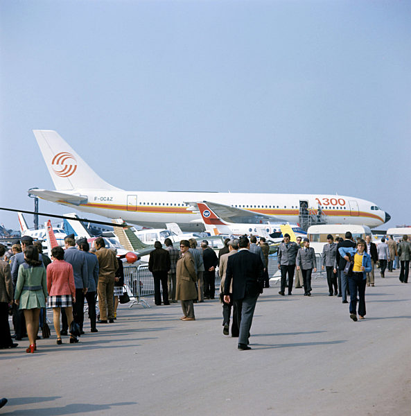 Airbus A300 auf der Luftfahrtschau Hannover 1974