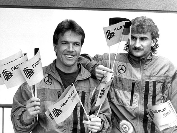 Fußball: Lothar Matthäus und Rudi Völler