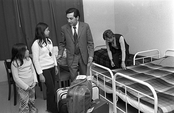 Chilenische Flüchtlinge in Friedland 1974