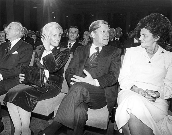 Walter Scheel, Hildegard Hamm-Brücher, Helmut Schmidt und Liselotte Funcke