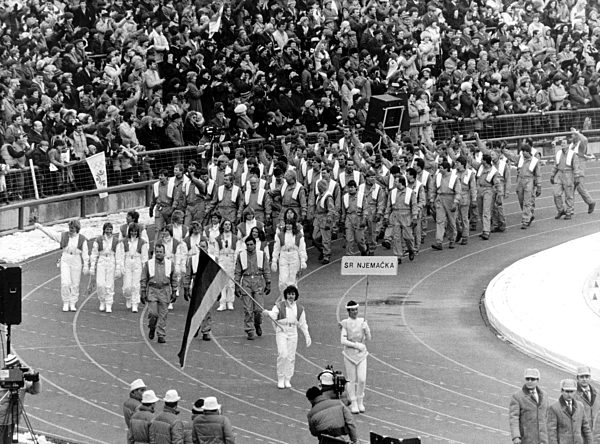 Sarajevo 1984: Einmarsch der BRD-Mannschaft