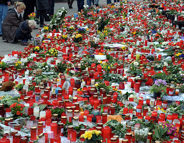 Shooting rampage Winnenden - Mourning