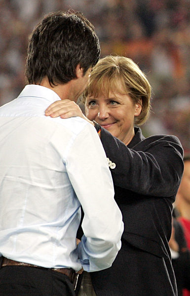 WM 2006 - Joachim Löw und Angela Merkel