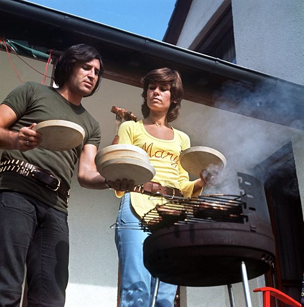 Mary Roos und Mann Pierre Scardin privat  1971