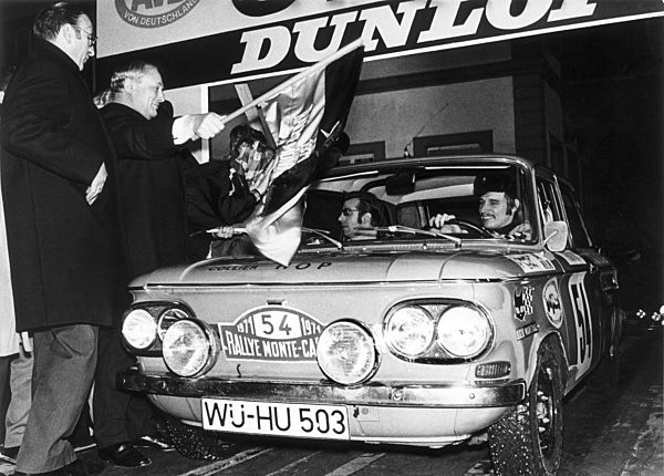 German minister of Transport Georg Leber starts Rallye Monte Carlo