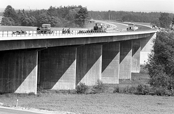Autobahnbau Nürnberg - Frankfurt 1962