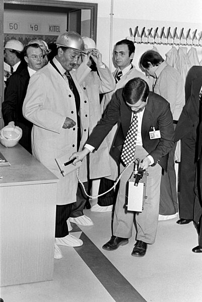 Präsident Anwar El-Sadat in Deutschland 1976