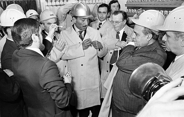 Präsident Anwar El-Sadat in Deutschland 1976