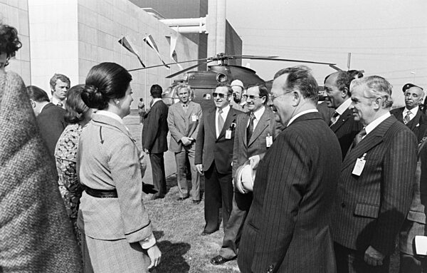Präsident Anwar El-Sadat in Deutschland 1976