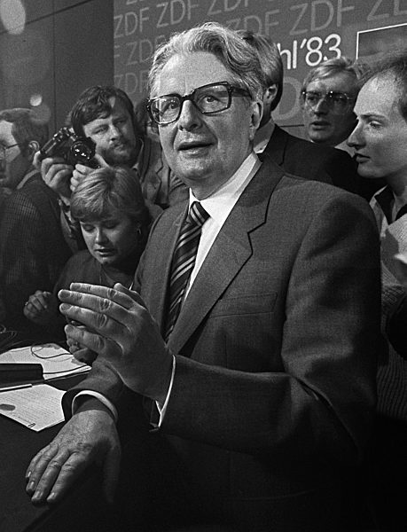 Wahlniederlage für Hans-Jochen Vogel 1983