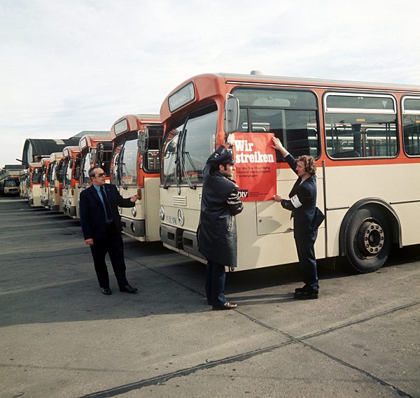 Streik der ÖTV in Frankfurt am Main