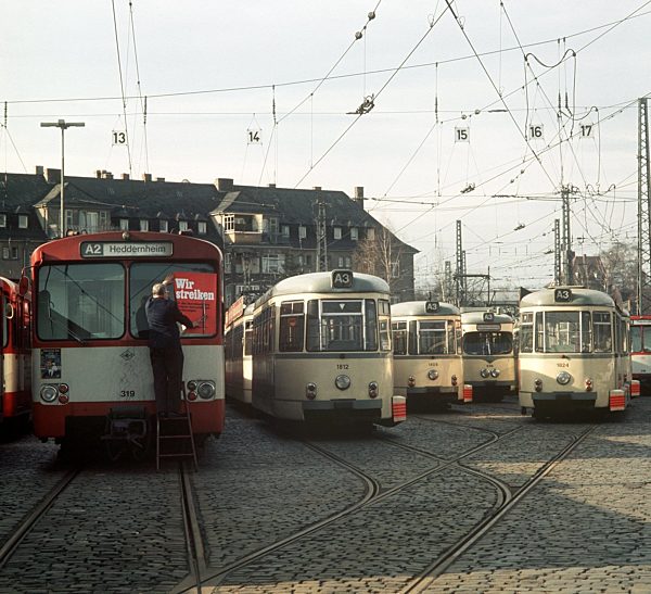 Streik der ÖTV in Frankfurt am Main