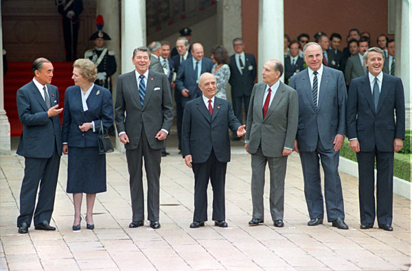 Weltwirtschaftsgipfel in Venedig 1987