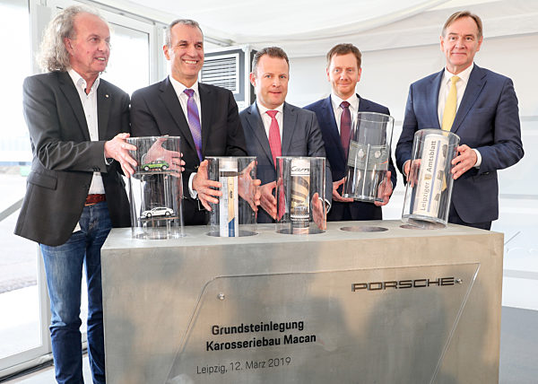 Porsche lays foundation stone for fifth plant expansion