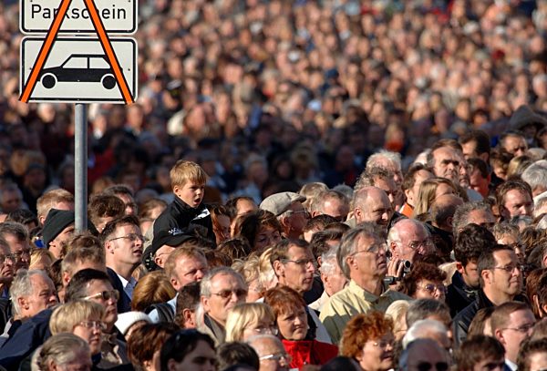 Weihe Frauenkirche - Besucher