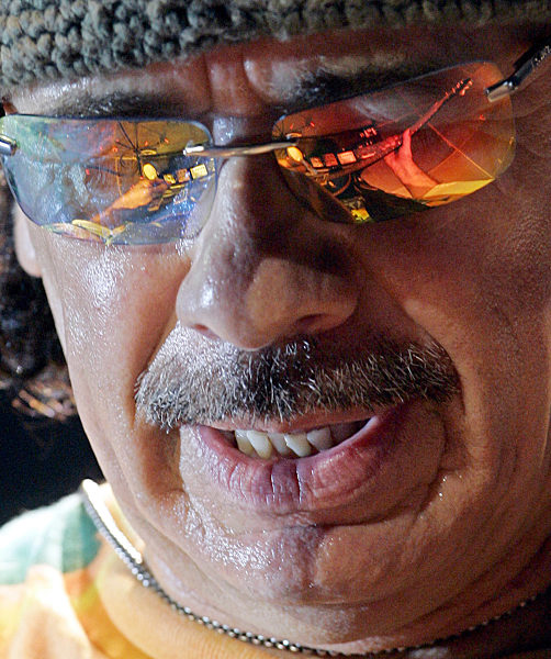 Carlos Santana spielt am Donnerstag (06.07.2006) in der Arena in Leipzig...