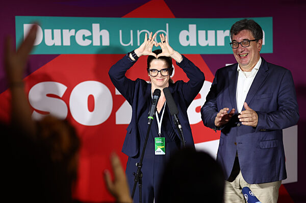 Landtagswahl Sachsen - Wahlparty Linke