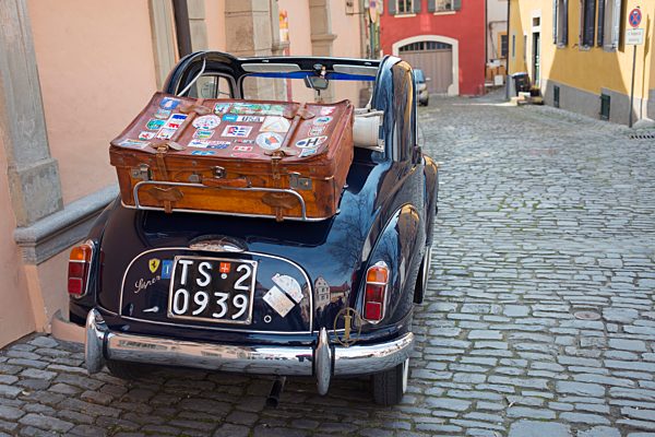 Fiat Topolino, 1948, vintage car, Volkach, Lower Franconia, Bavaria, Germany, Europe