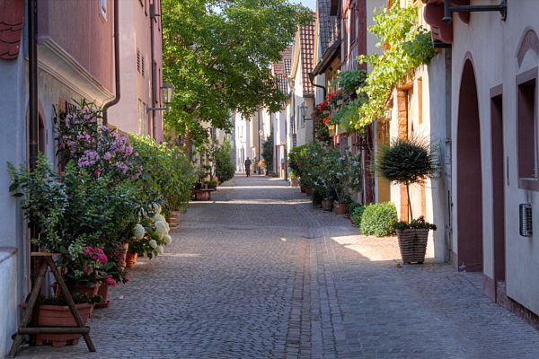 Fischergasse, Karlstadt, Main Franconia, Lower Franconia, Franconia, Bavaria, Germany, Europe