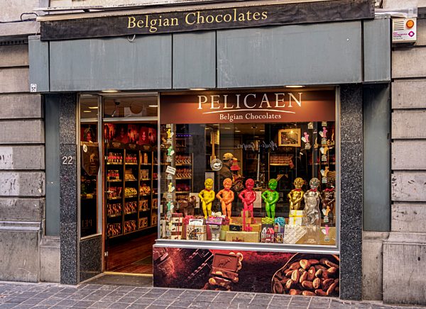 Pelicaen Belgische Schokoladenfabrik, Brüssel, Belgien, Europa