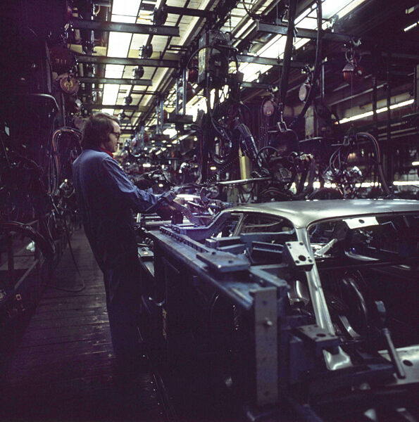Wolfsburg. VW-Werk ca. 1972-75. Produktion