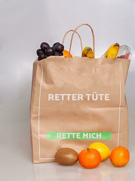 Papiertüte Rette Mich, Obst