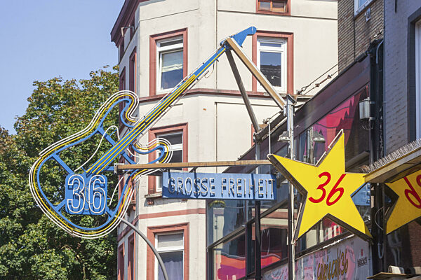Große Freiheit, Reeperbahn, St. Pauli, Hamburg, Deutschland, Europa