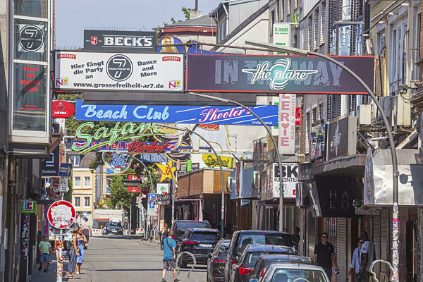 Große Freiheit, Reeperbahn, St. Pauli, Hamburg, Deutschland, Europa