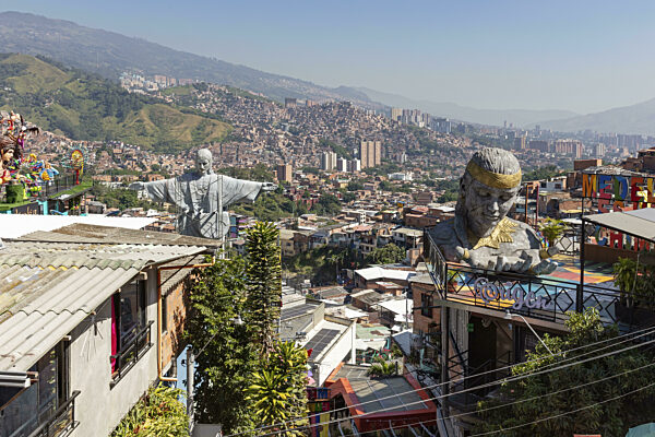 Comuna 13, Medellin, Kolumbien, Südamerika