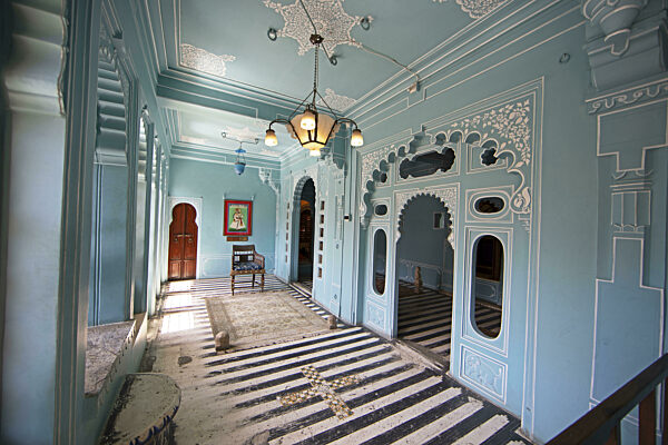 Zimmer im City Palace Museum, Stadtpalast oder City Palace, Udaipur...
