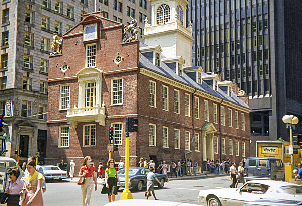 Old State House, erbaut 1713, Kreuzung der State Street und der Washington...