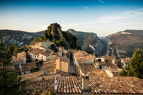 Rougon, Verdonschlucht, Gorges du Verdon, auch Grand Canyon du Verdon, Departement Alpes-de-Haute-Provence, Region Provence-Alpes-Côte d?Azur, Frankreich, Europa