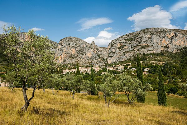 Moustiers St. Marie, Provence, Provence-Alpes-Côte d?Azur, Südfrankreich, Frankreich, Europa
