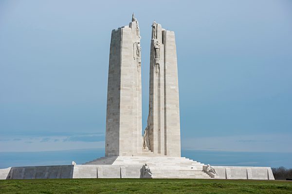 Kanadisches Nationaldenkmal Crête-de-Vimy, Erster Weltkrieg, Vimy, Hauts-de-France, Frankreich, Europa