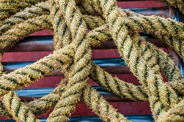 Tau, Schiffstau, Hanfseil, Seil, Detail, Formatfüllend