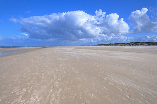 Weitläufiger Strand der Insel Juist, Ostfriesische Inseln, Niedersachsen, Deutschland, Europa
