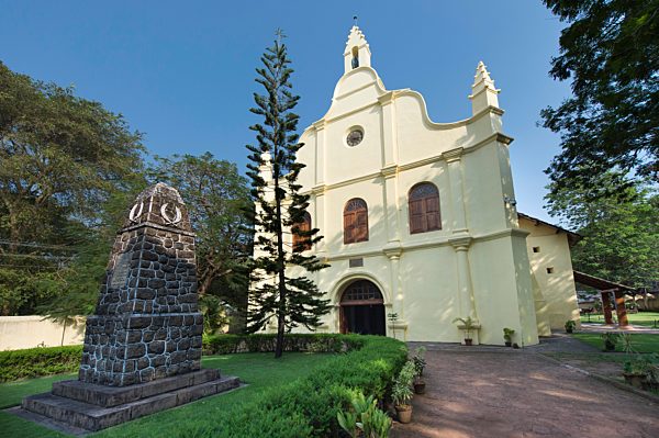 St. Francis Kirche, einst Bestattungsort von Vasco da Gama, Fort Cochin, Kochi, Kerala, Südindien, Indien, Asien
