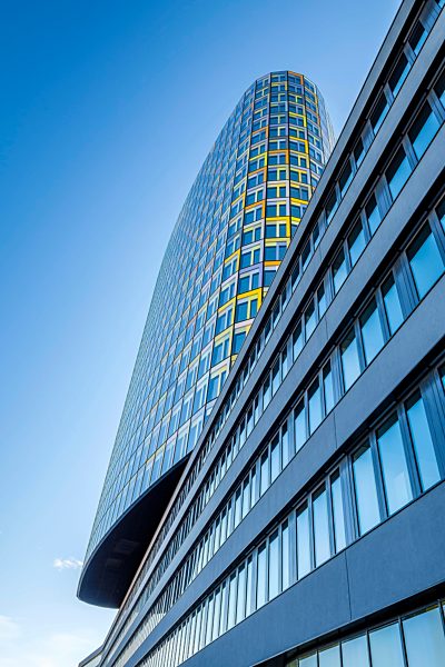 Zentrale, Hauptverwaltung des ADAC, Allgemeiner Deutscher Automobilclub, Architekten Sauerbruch Hutton, München, Oberbayern, Bayern, Deutschland, Europa