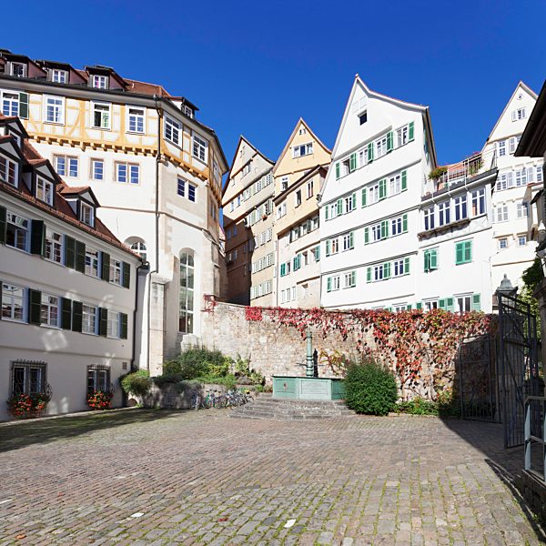 Brunnen, Platz, Altstadt, Tübingen, Baden-Württemberg, Deutschland, Europa