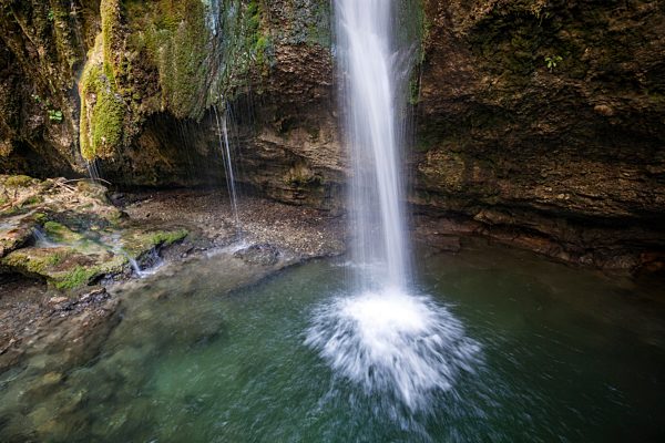 Hinanger Wasserfälle, Hinang, Oberallgäu, Allgäu, Bayern, Deutschland, Europa