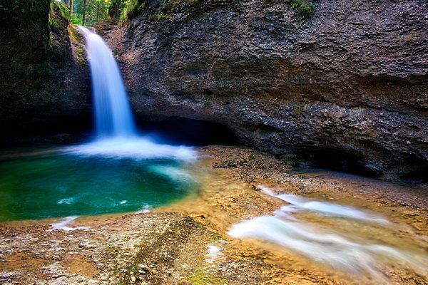 Wasserfall im Tösstal, Kanton Zürich, Schweiz, Europa