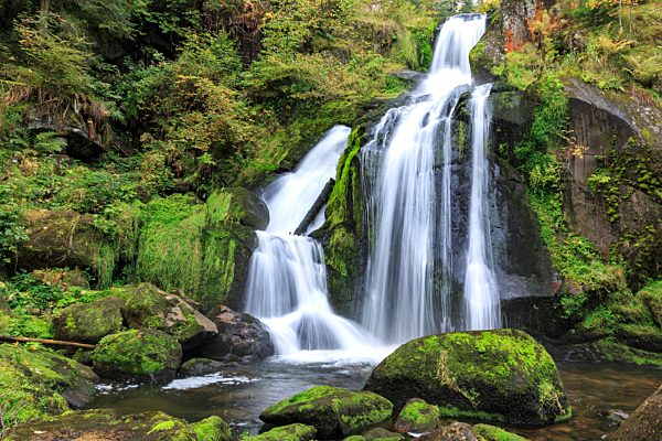 Triberger Wasserfälle, Triberg, Schwarzwald, Baden-Württemberg, Deutschland, Europa