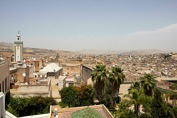Stadtansicht, Fes, Marokko, Afrika